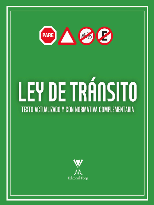 Title details for Ley de tránsito by Varios Autores - Available